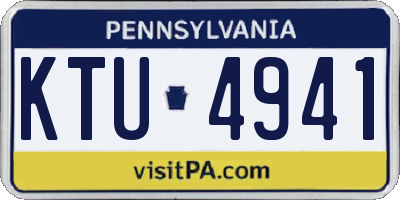 PA license plate KTU4941