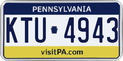 PA license plate KTU4943