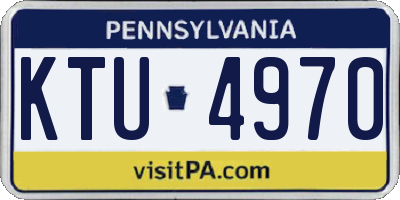 PA license plate KTU4970