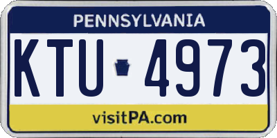 PA license plate KTU4973