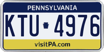 PA license plate KTU4976