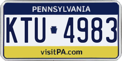 PA license plate KTU4983