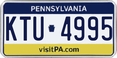 PA license plate KTU4995