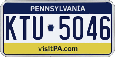 PA license plate KTU5046