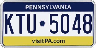 PA license plate KTU5048