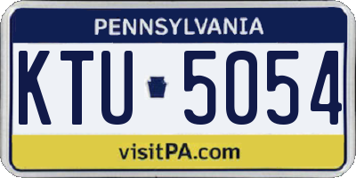 PA license plate KTU5054