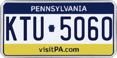 PA license plate KTU5060