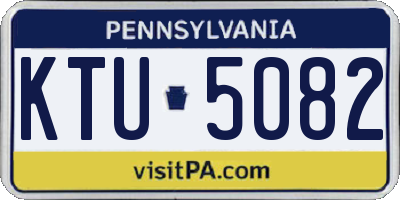 PA license plate KTU5082