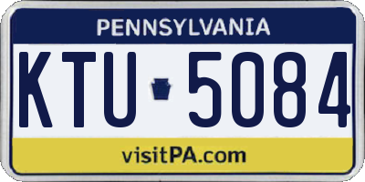 PA license plate KTU5084