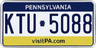 PA license plate KTU5088