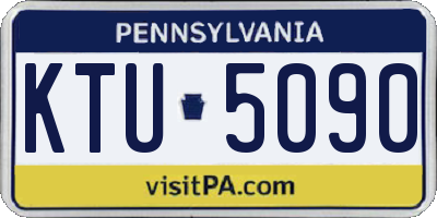 PA license plate KTU5090