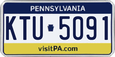 PA license plate KTU5091