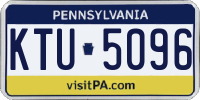PA license plate KTU5096