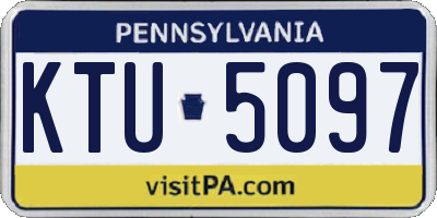 PA license plate KTU5097
