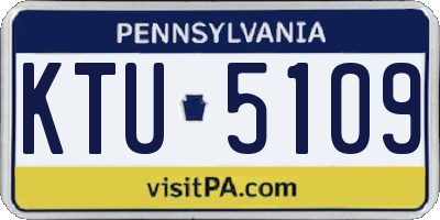 PA license plate KTU5109