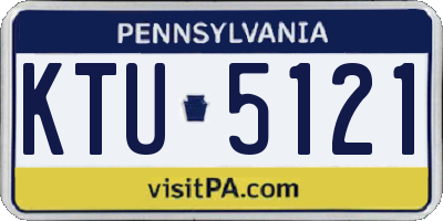 PA license plate KTU5121