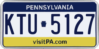 PA license plate KTU5127