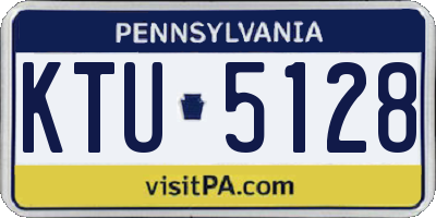 PA license plate KTU5128