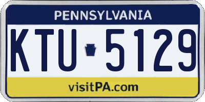 PA license plate KTU5129