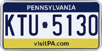 PA license plate KTU5130