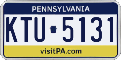 PA license plate KTU5131