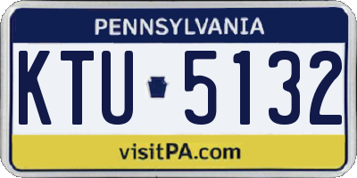 PA license plate KTU5132