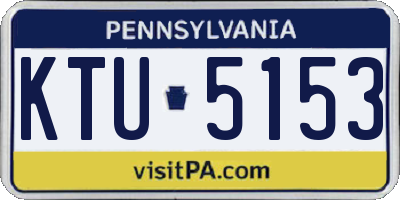 PA license plate KTU5153