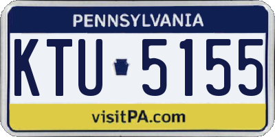PA license plate KTU5155