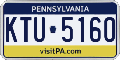 PA license plate KTU5160
