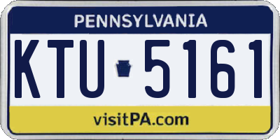 PA license plate KTU5161