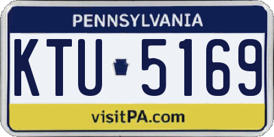 PA license plate KTU5169