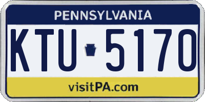 PA license plate KTU5170