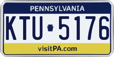 PA license plate KTU5176