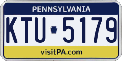 PA license plate KTU5179