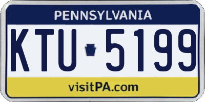 PA license plate KTU5199