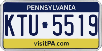 PA license plate KTU5519