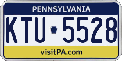 PA license plate KTU5528