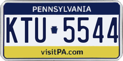 PA license plate KTU5544