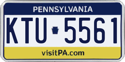 PA license plate KTU5561