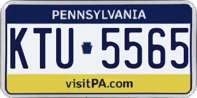 PA license plate KTU5565