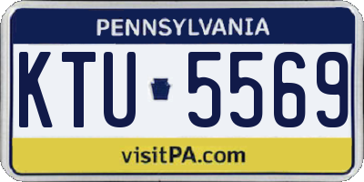PA license plate KTU5569