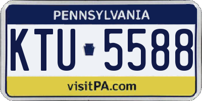 PA license plate KTU5588