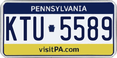 PA license plate KTU5589