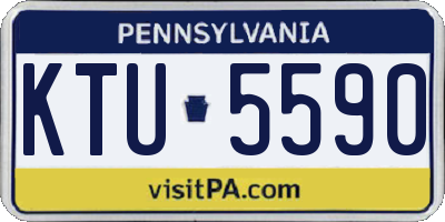 PA license plate KTU5590
