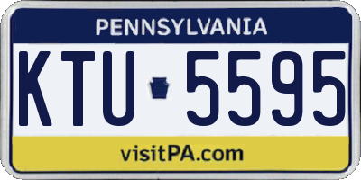 PA license plate KTU5595