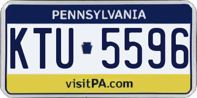 PA license plate KTU5596