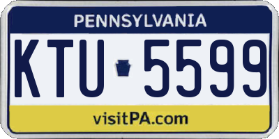 PA license plate KTU5599
