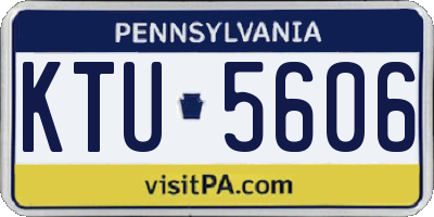 PA license plate KTU5606