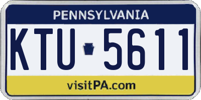 PA license plate KTU5611