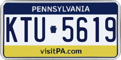 PA license plate KTU5619